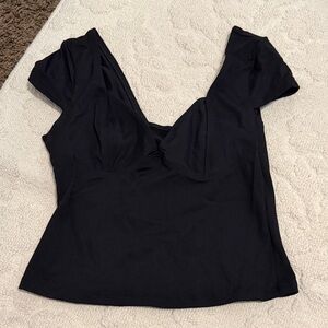 Chic Black Women's Crop Top